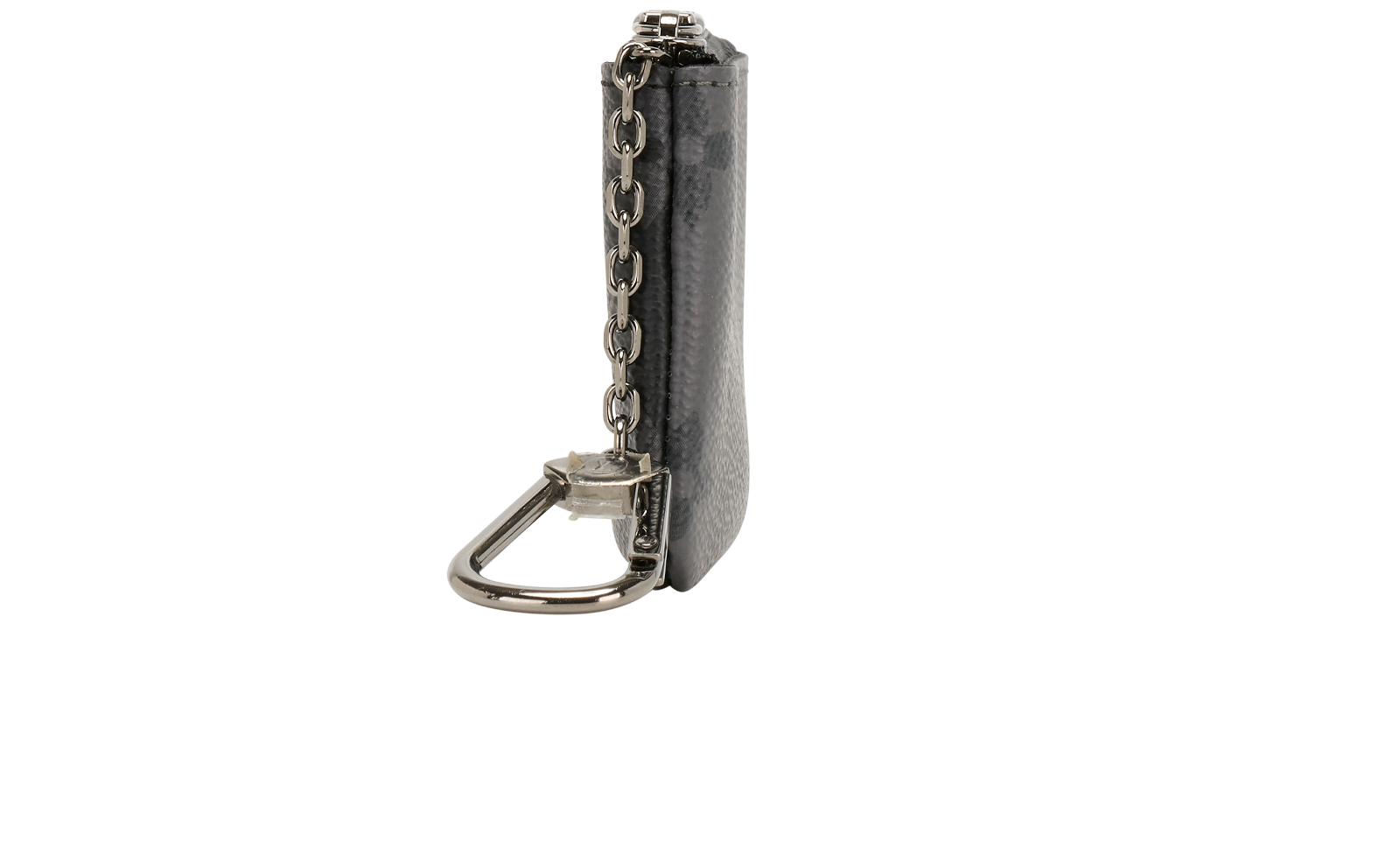 Louis Vuitton Key Pouch, &pound;190, Accessories, Black/Grey, Canvas, Bottom view
